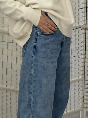 Jeans chiaro a palloncino Kiki Six