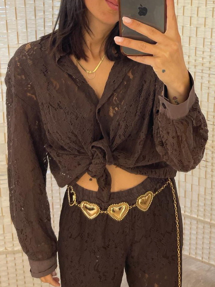 Camicia pizzo moro Kikisix