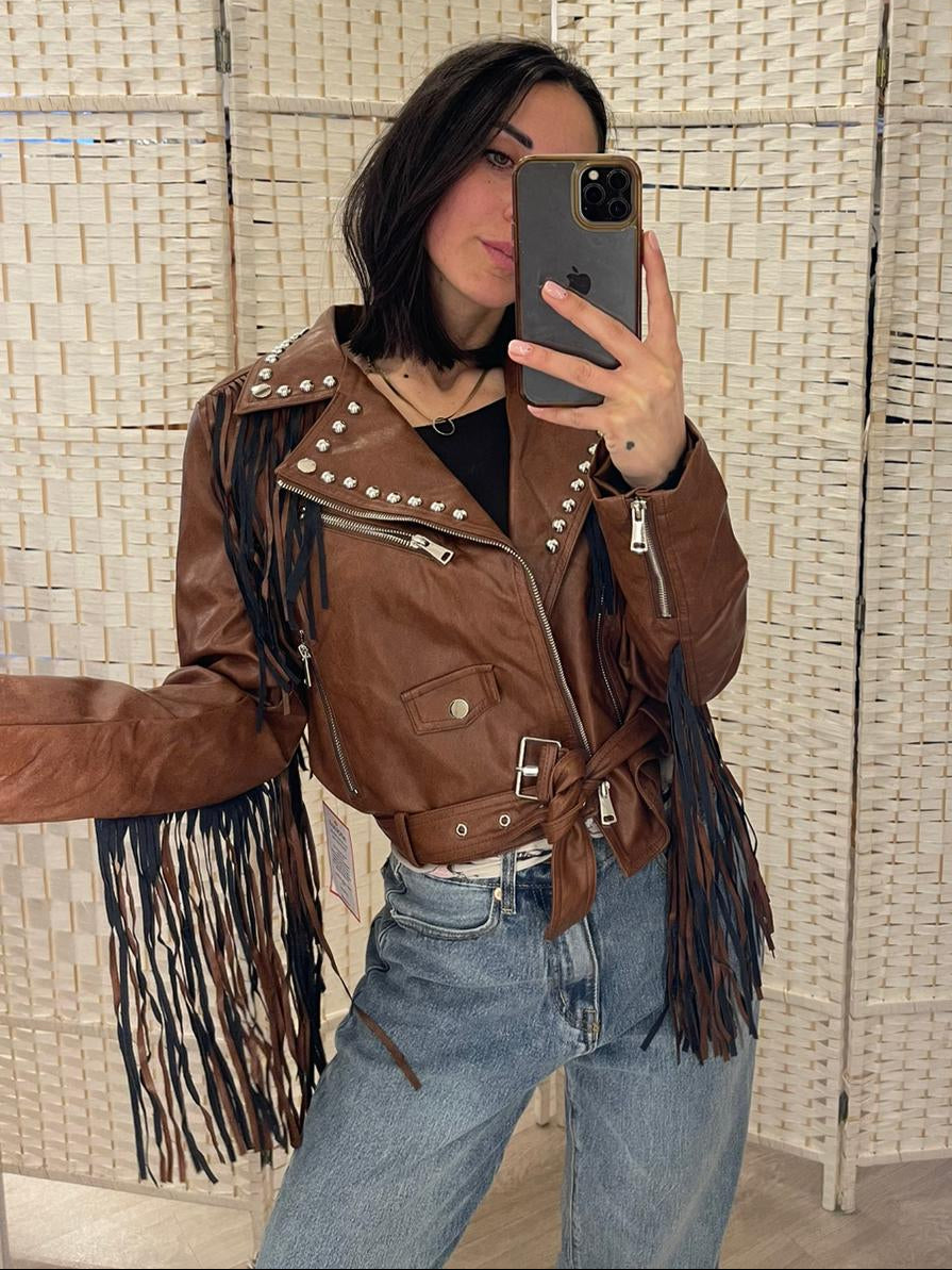 Giacchetto ecopelle Glamorous