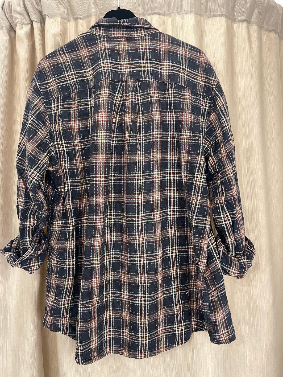 Camicia quadri nero/rosso Over Linea Vintage