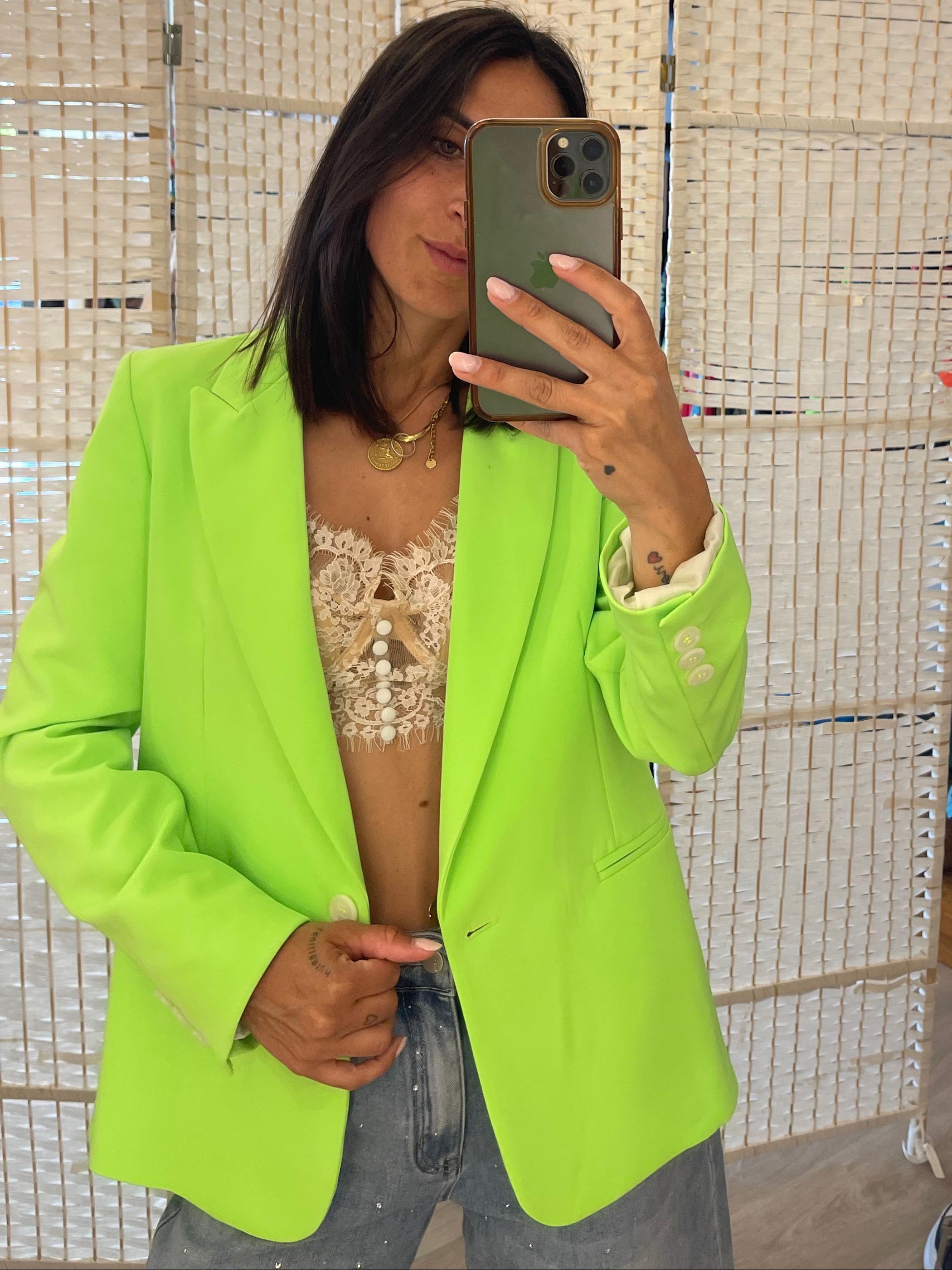 Giacca verde fluo