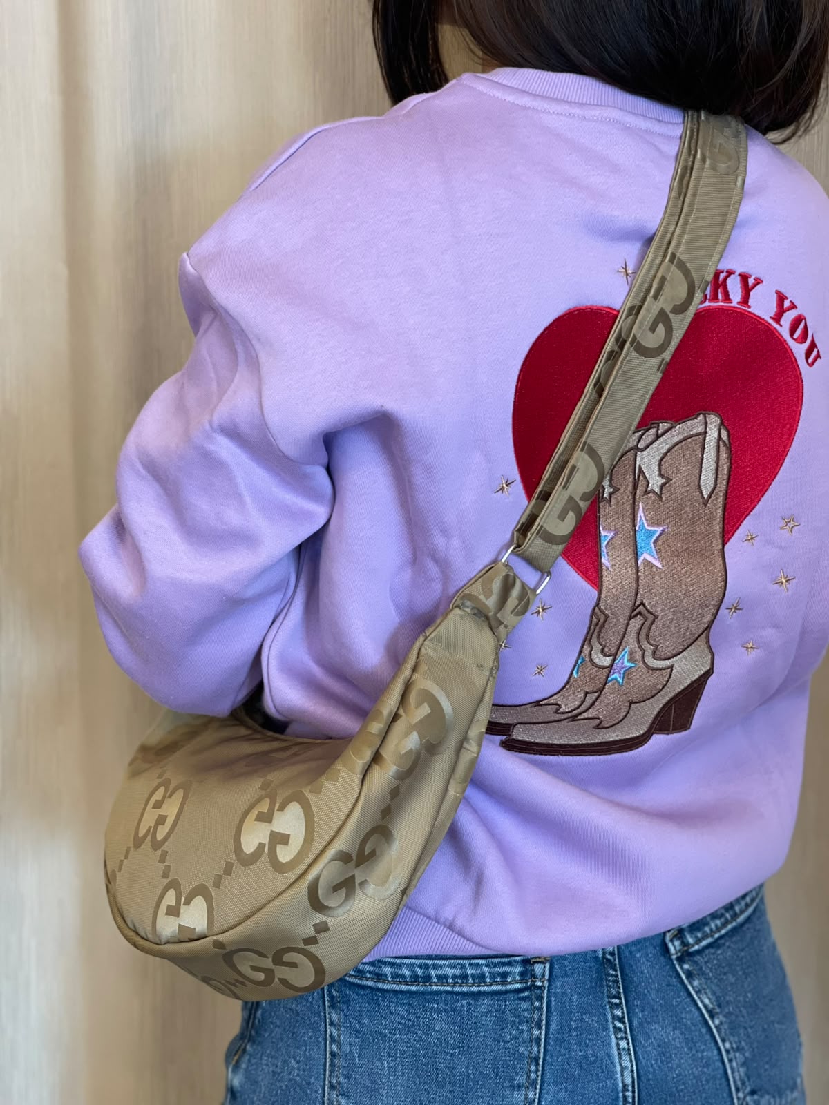 Borsa cornetto tessuto originale