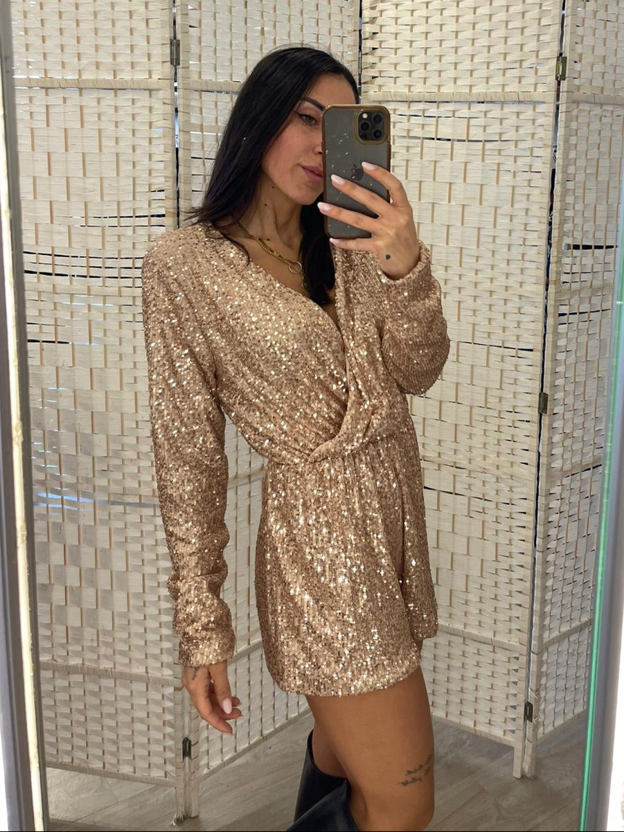 Tutina oro paillettes Kiki Six