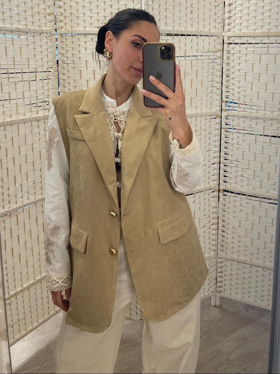 Gilet camoscio Namastè