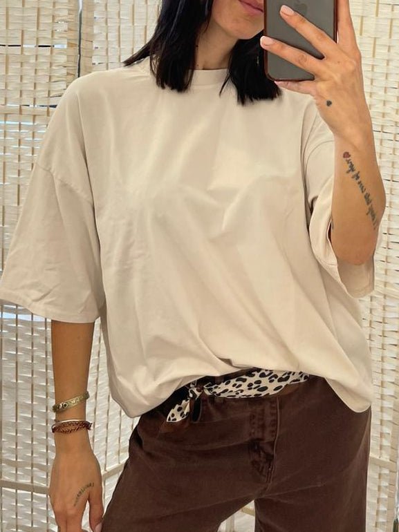 T-shirt cotone Kikisix militare - bianco o rosso