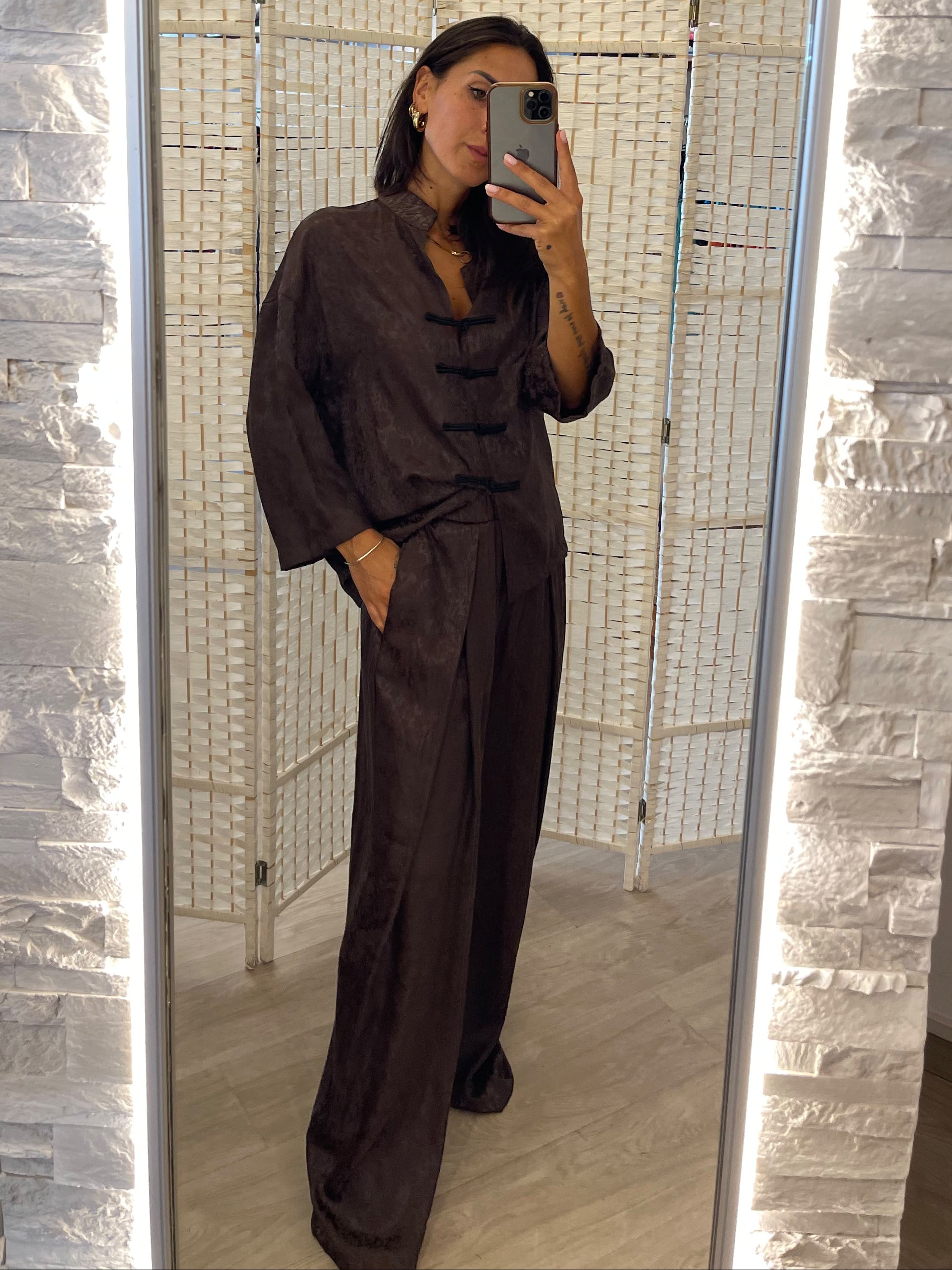 Pantalone marrone Kikisix