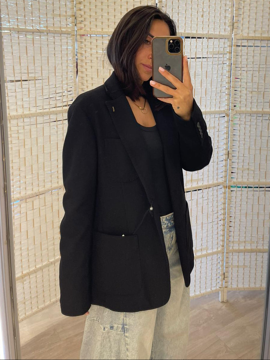 Giacca oversize nera