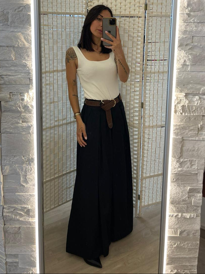 Pantagonna palazzo nero e beige