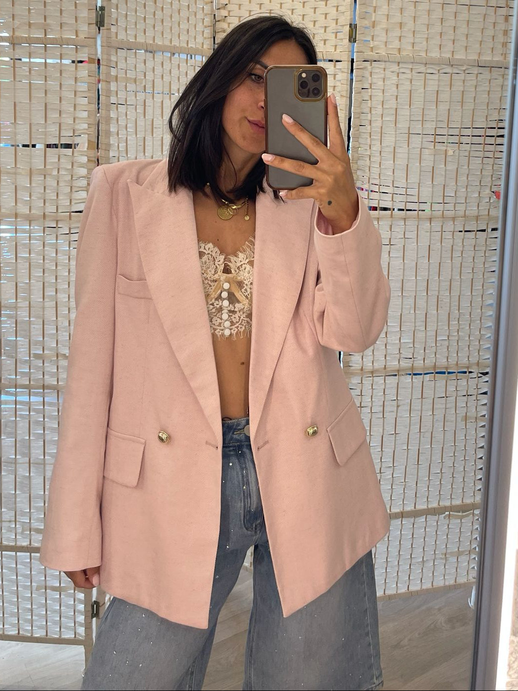 Giacca rosa Kikisix