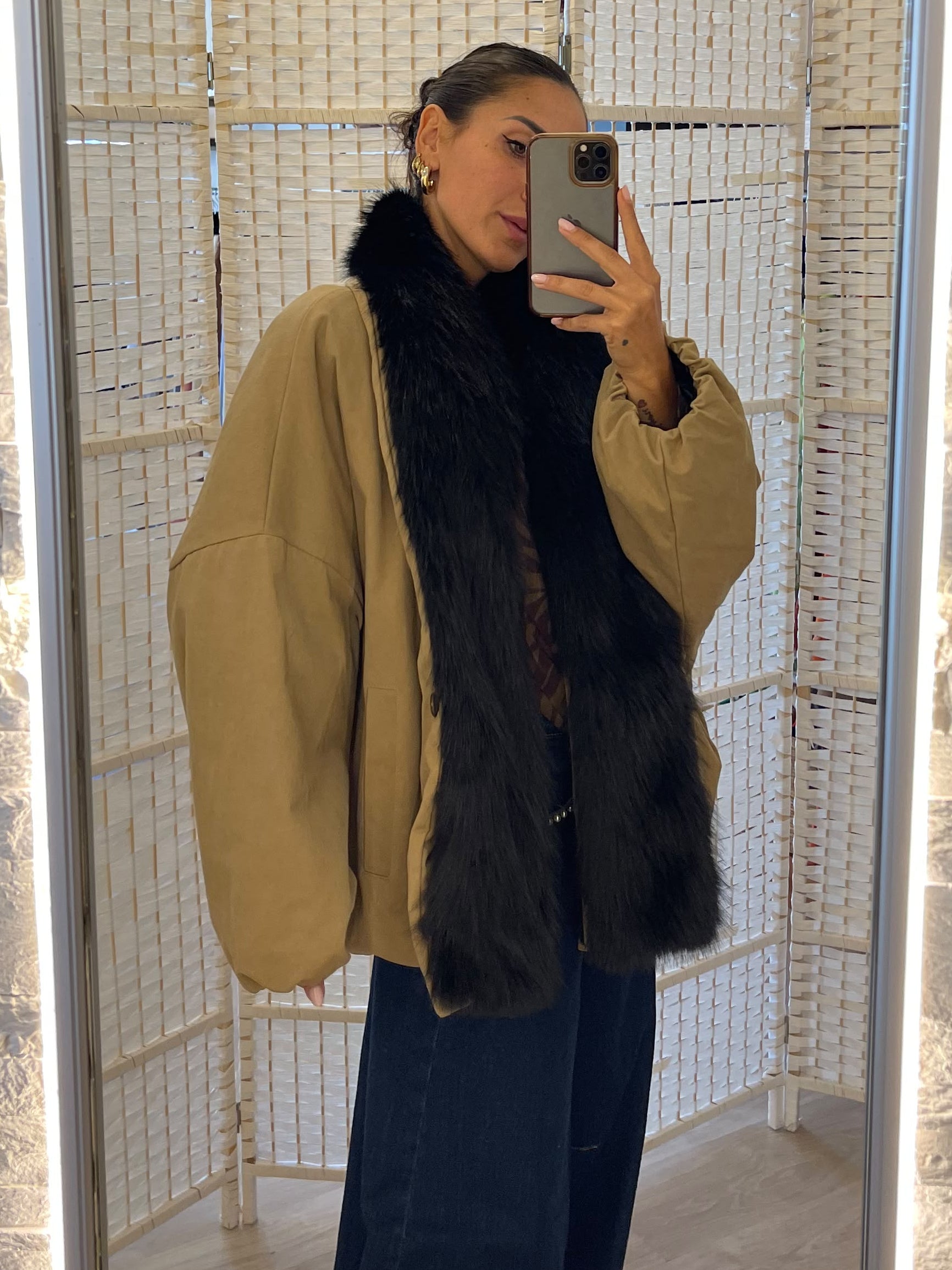 Parka con ecopelliccia Kikisix