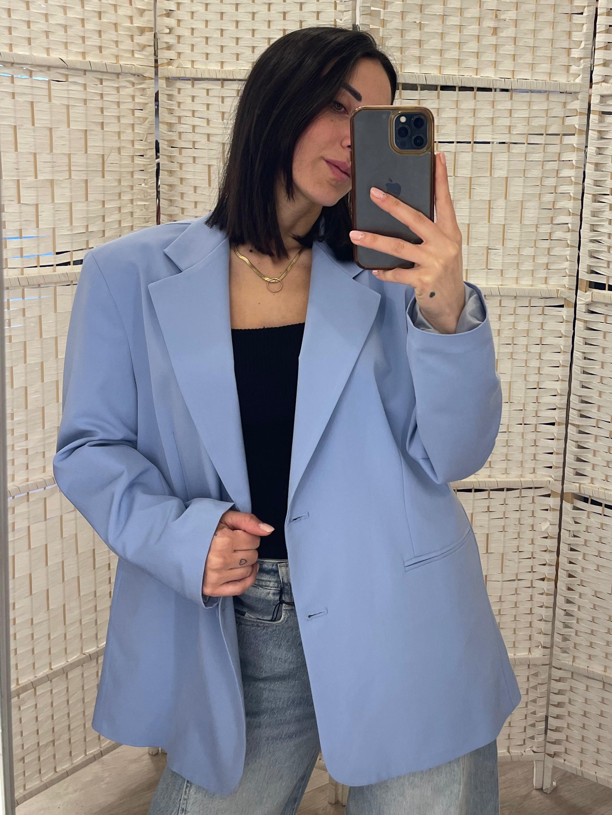 Giacca azzurra Kikisix