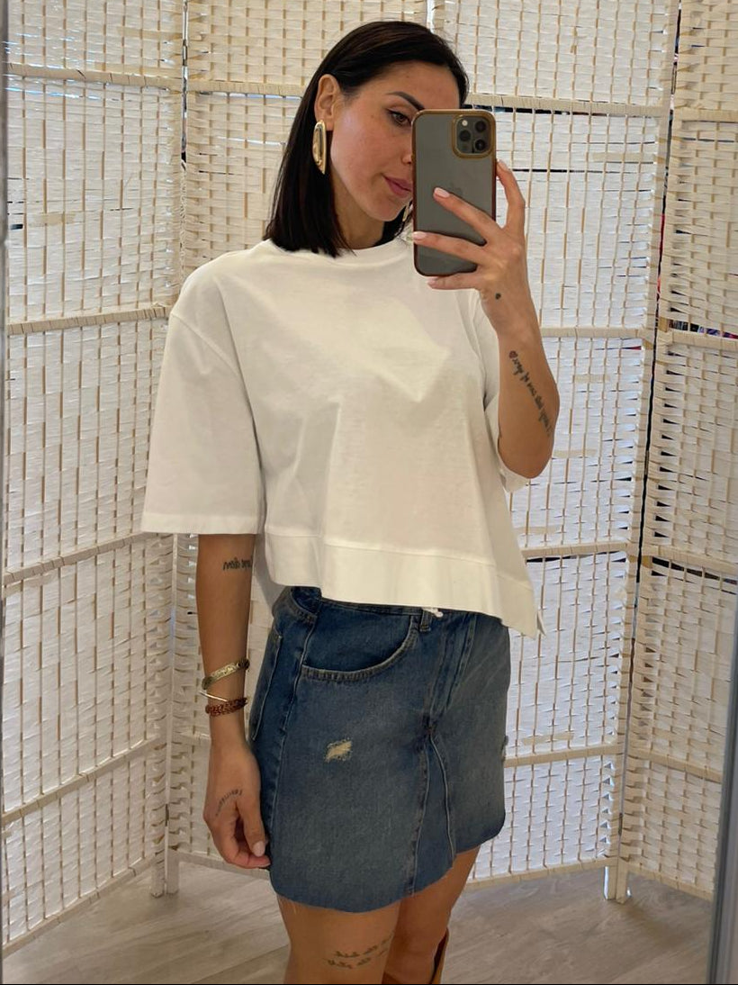 Tshirt nera / bianca Vicolo
