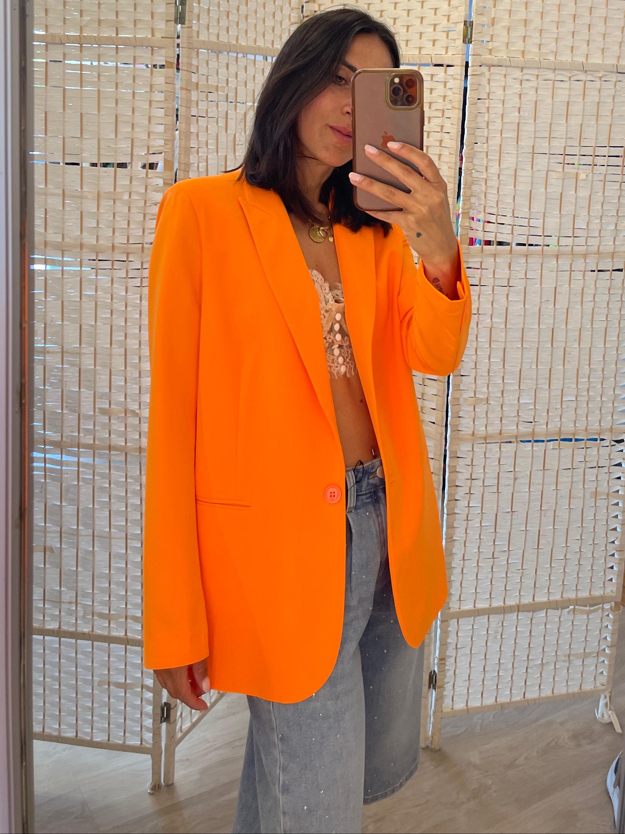 Giacca arancio Susy Mix