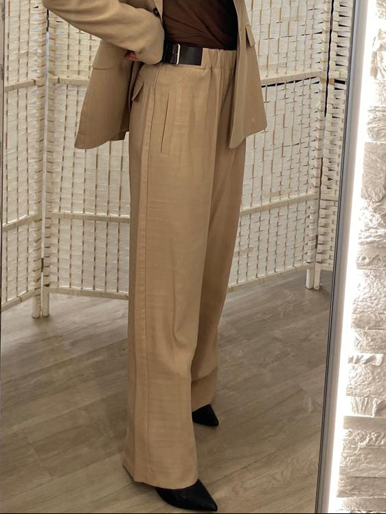 Pantalone cammello Kikisix