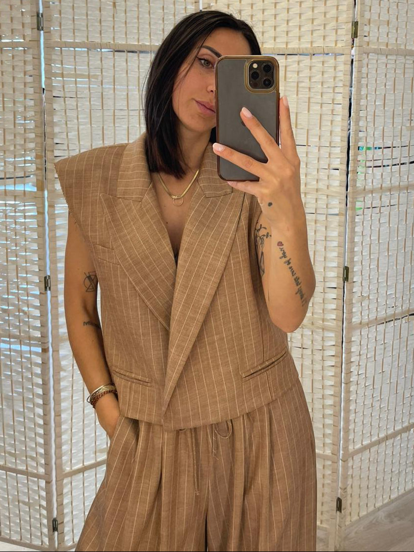 Gilet gessato Vicolo