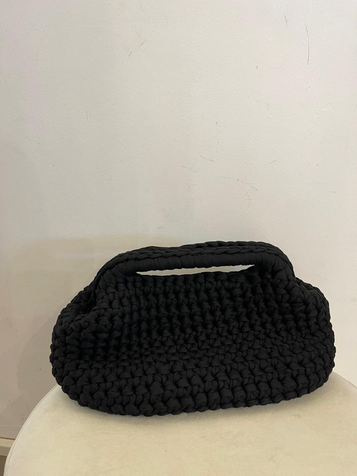 Borsa clutch crochet  rossa o nera
