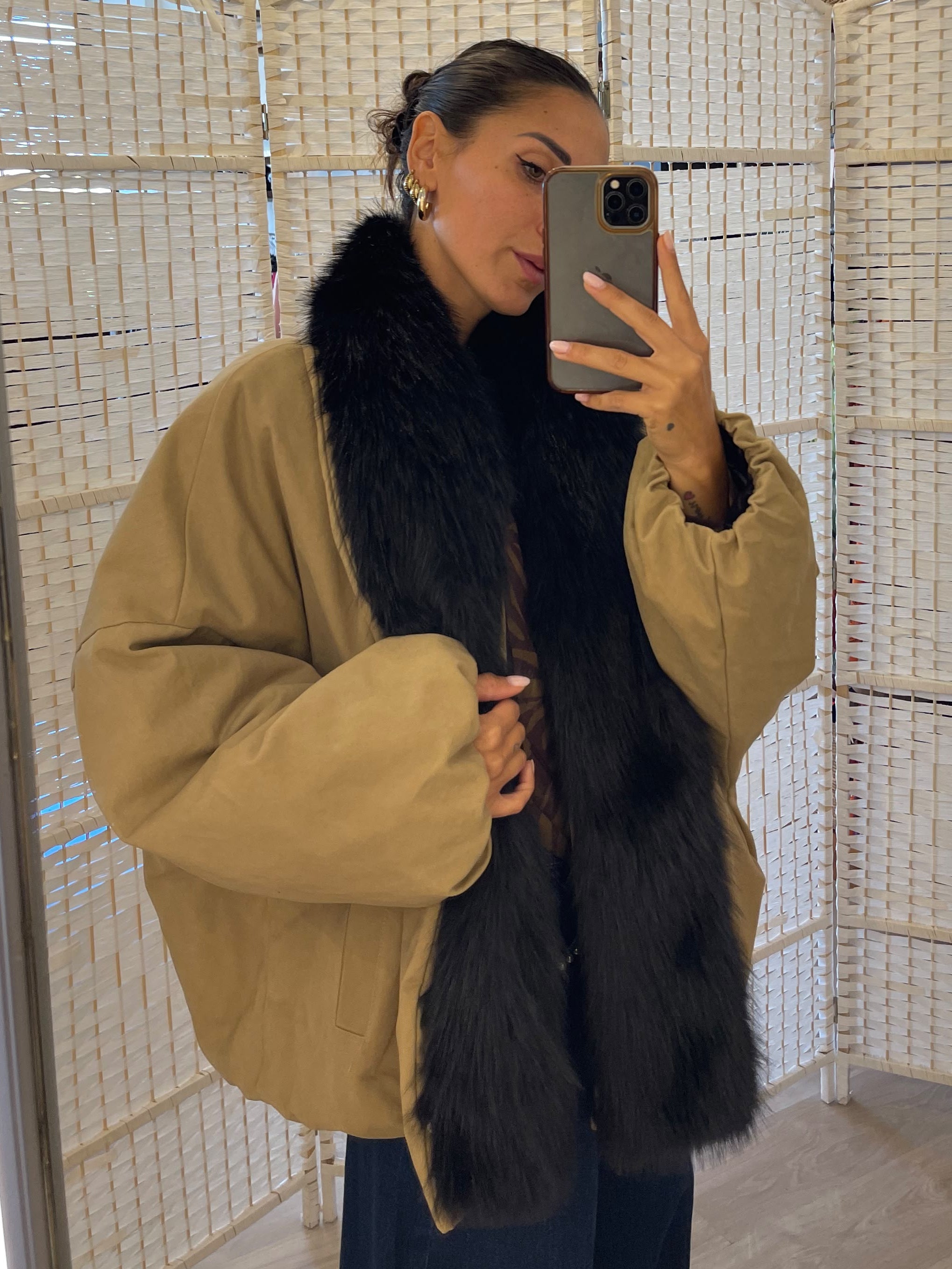 Parka con ecopelliccia Kikisix