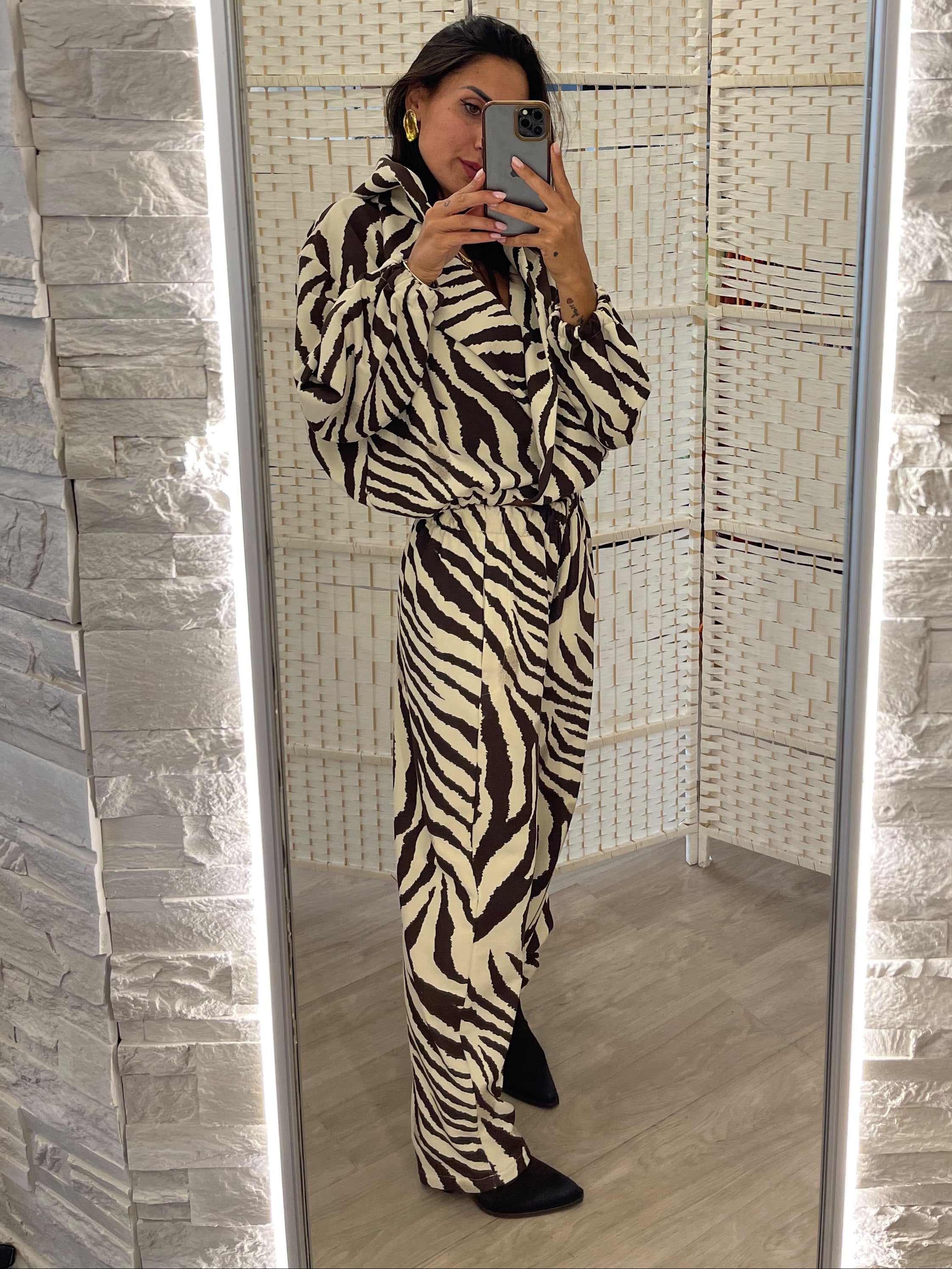 Pantalone zebrato