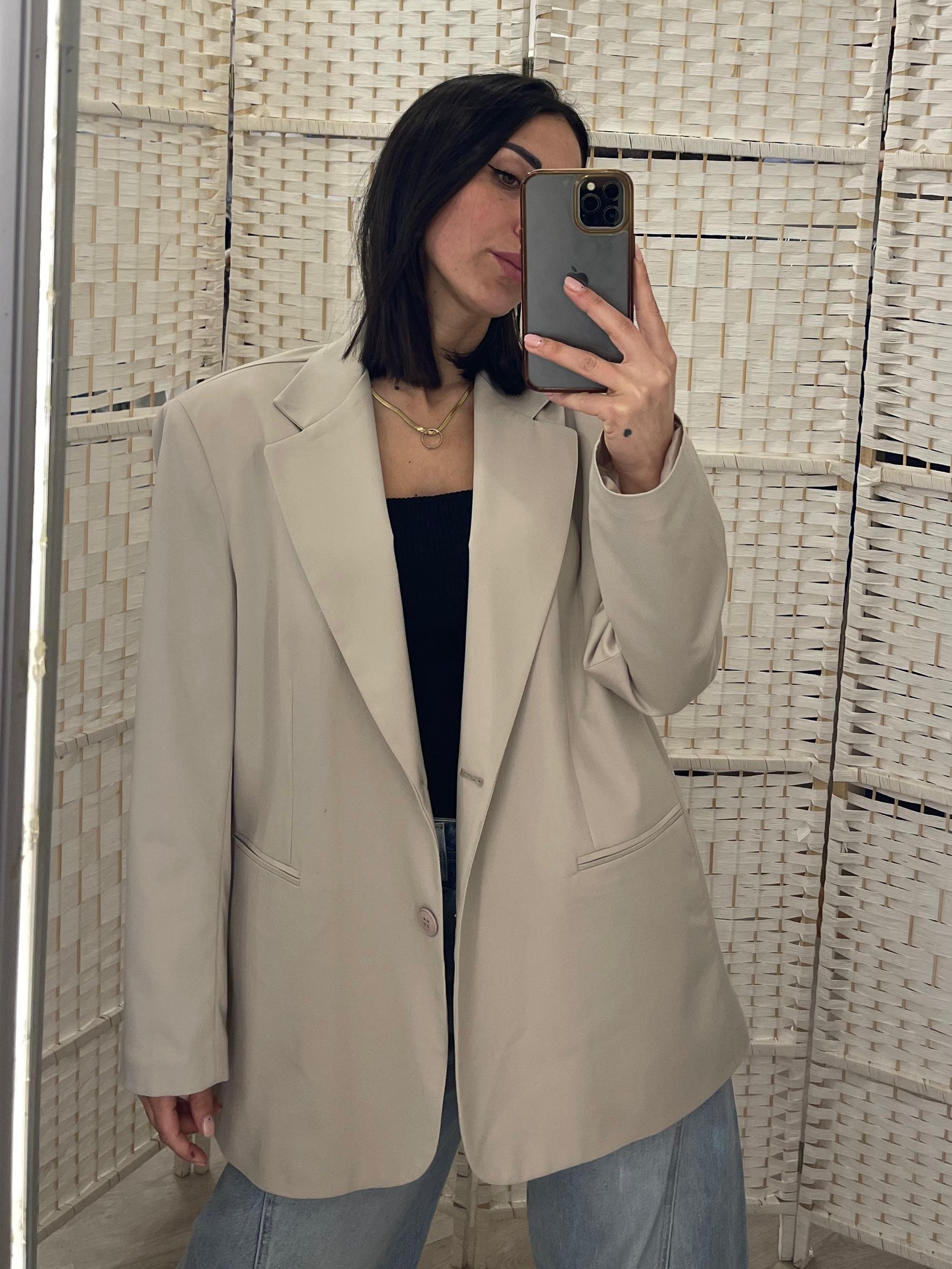 Giacca beige Kikisix