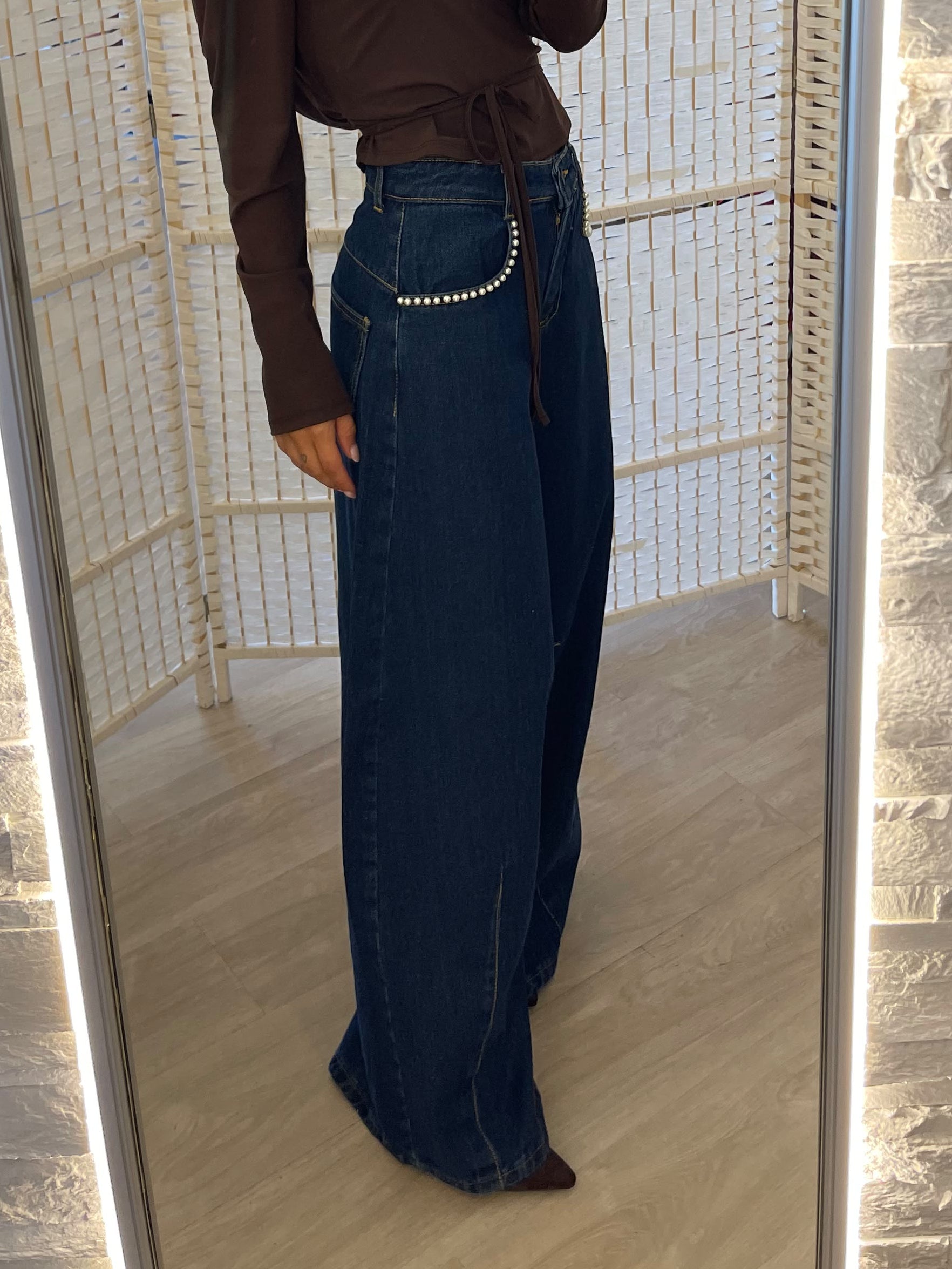 Jeans con perle Amiunì