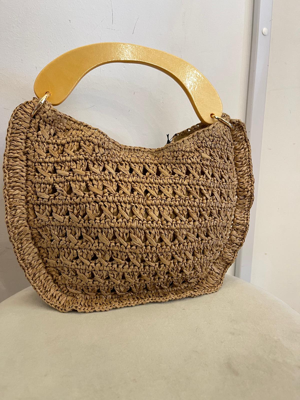 Borsa crochet Namastè sabbia / moro