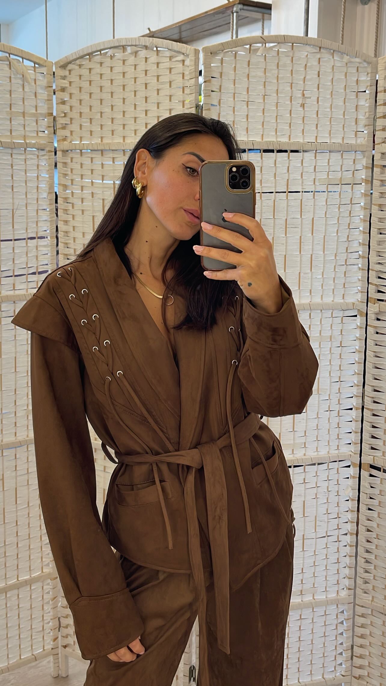 Giacca camoscio Kontatto