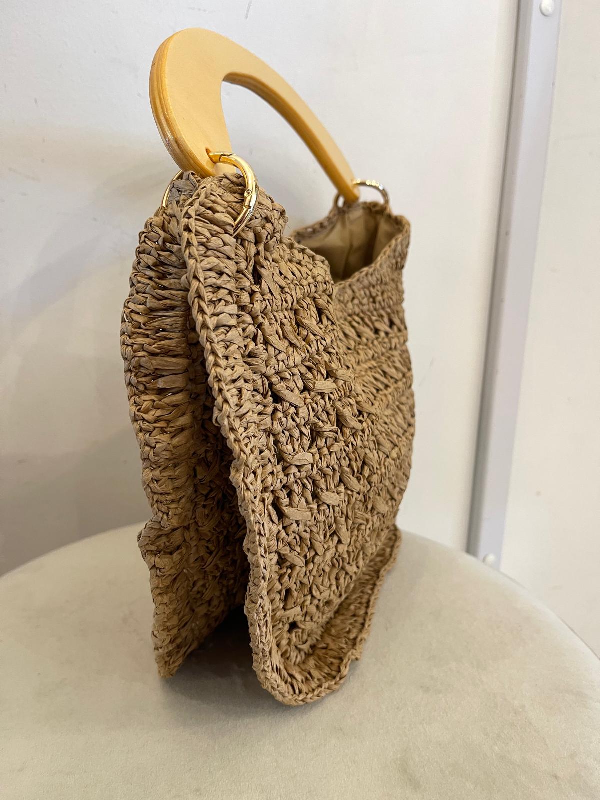 Borsa crochet Namastè sabbia / moro