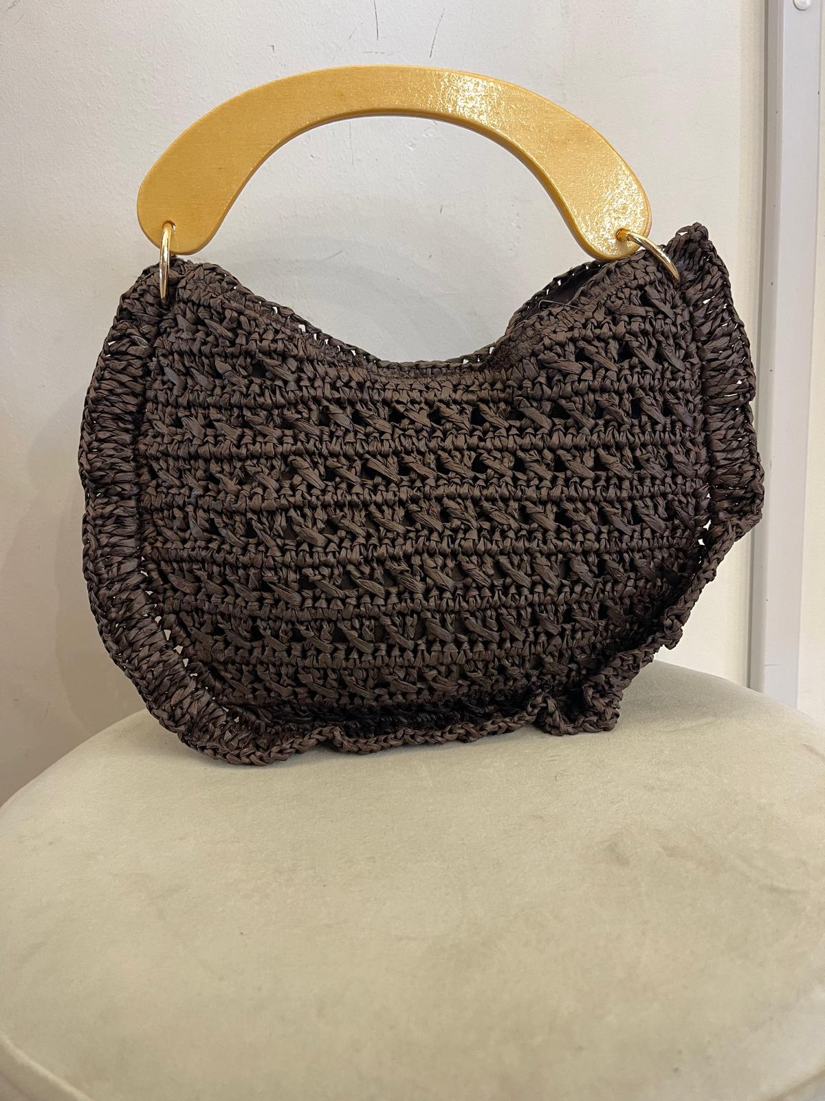 Borsa crochet Namastè sabbia / moro