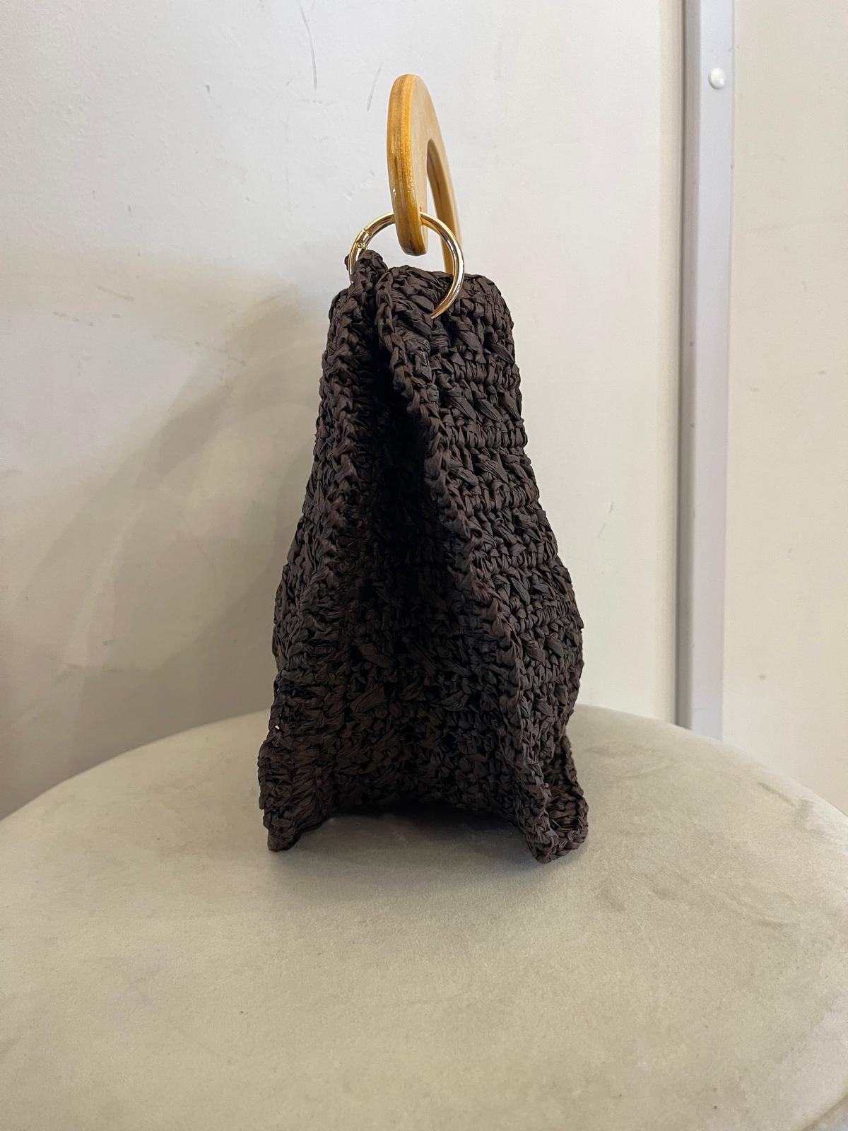Borsa crochet Namastè sabbia / moro