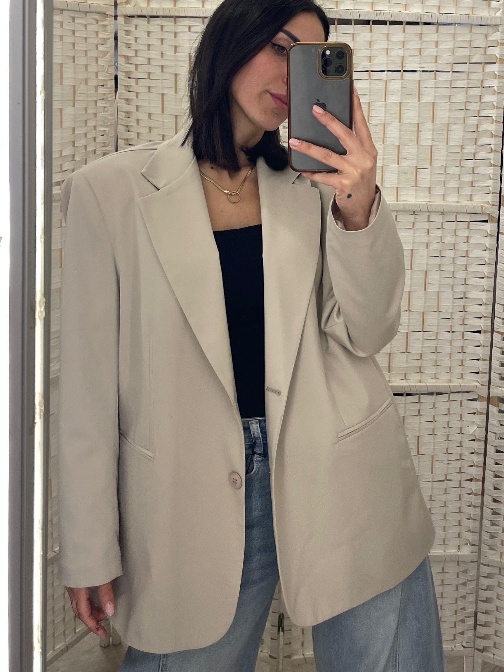 Giacca beige Kikisix