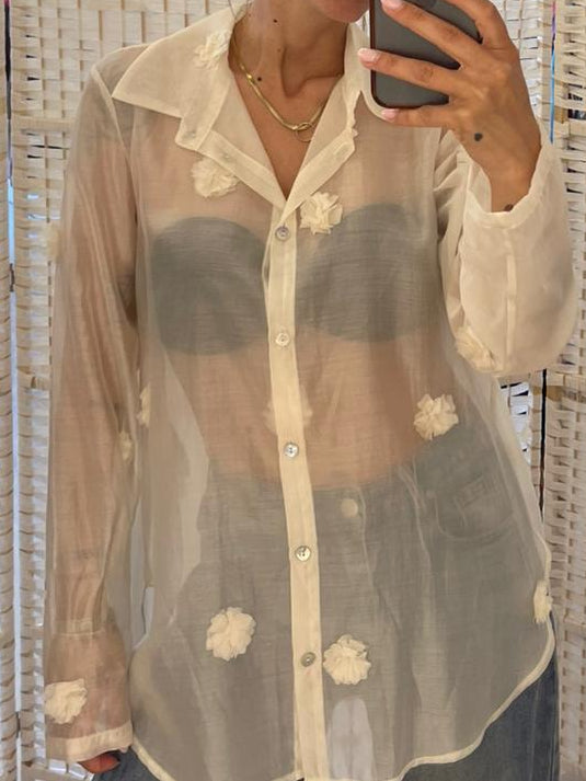 Camicia trasparente burro