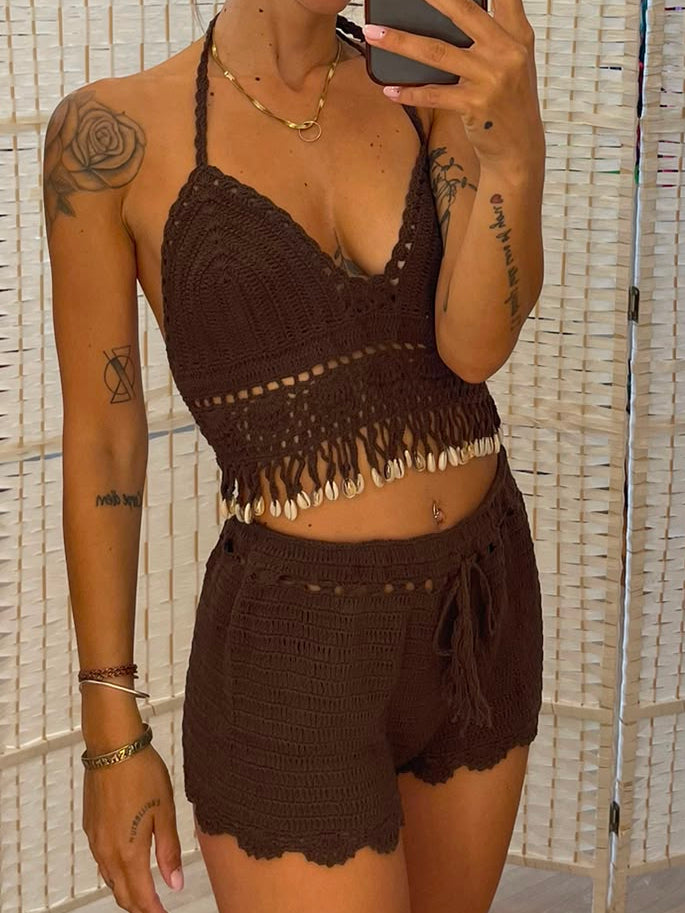 Completo top + shorts moro