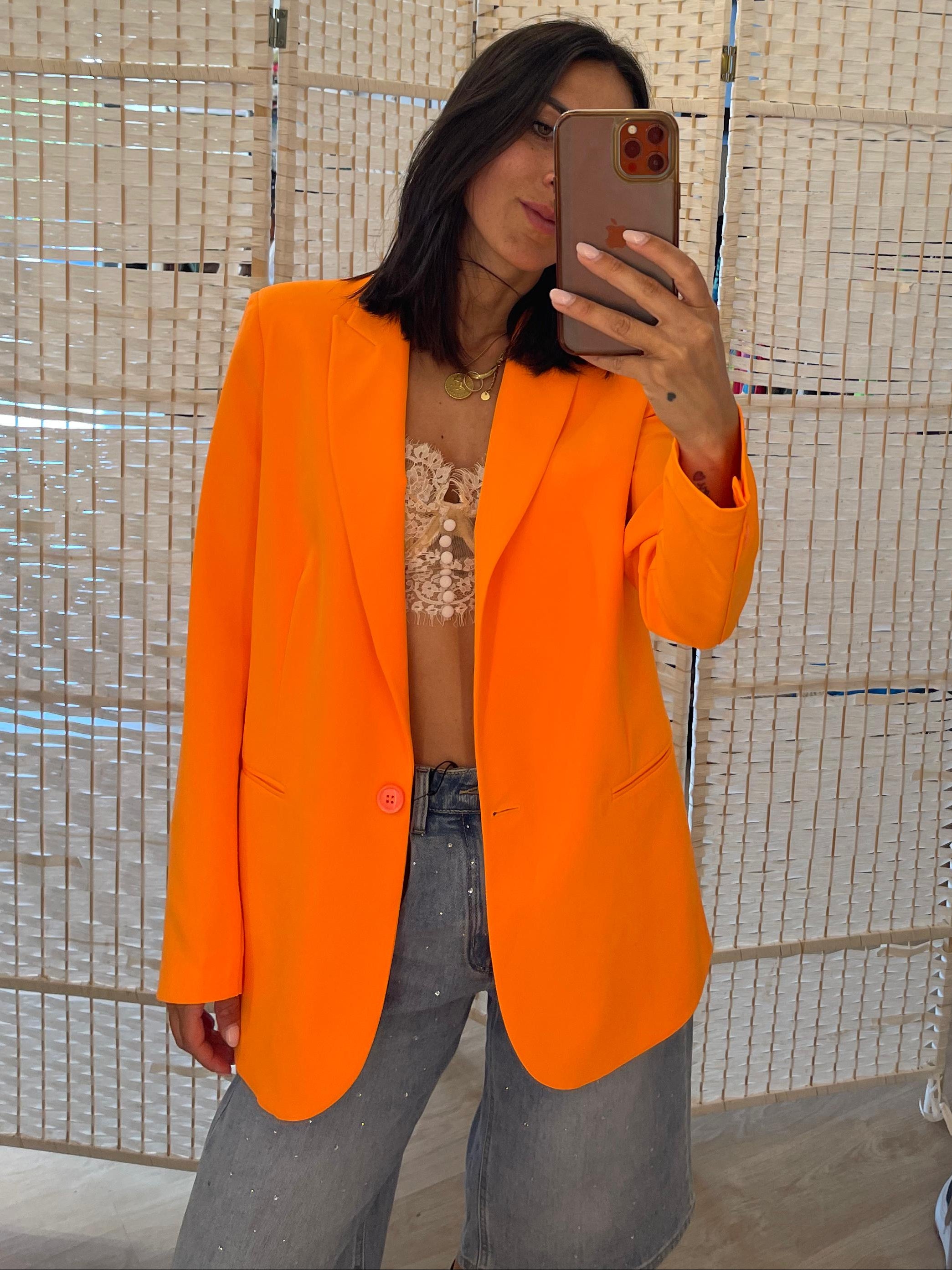 Giacca arancio Susy Mix