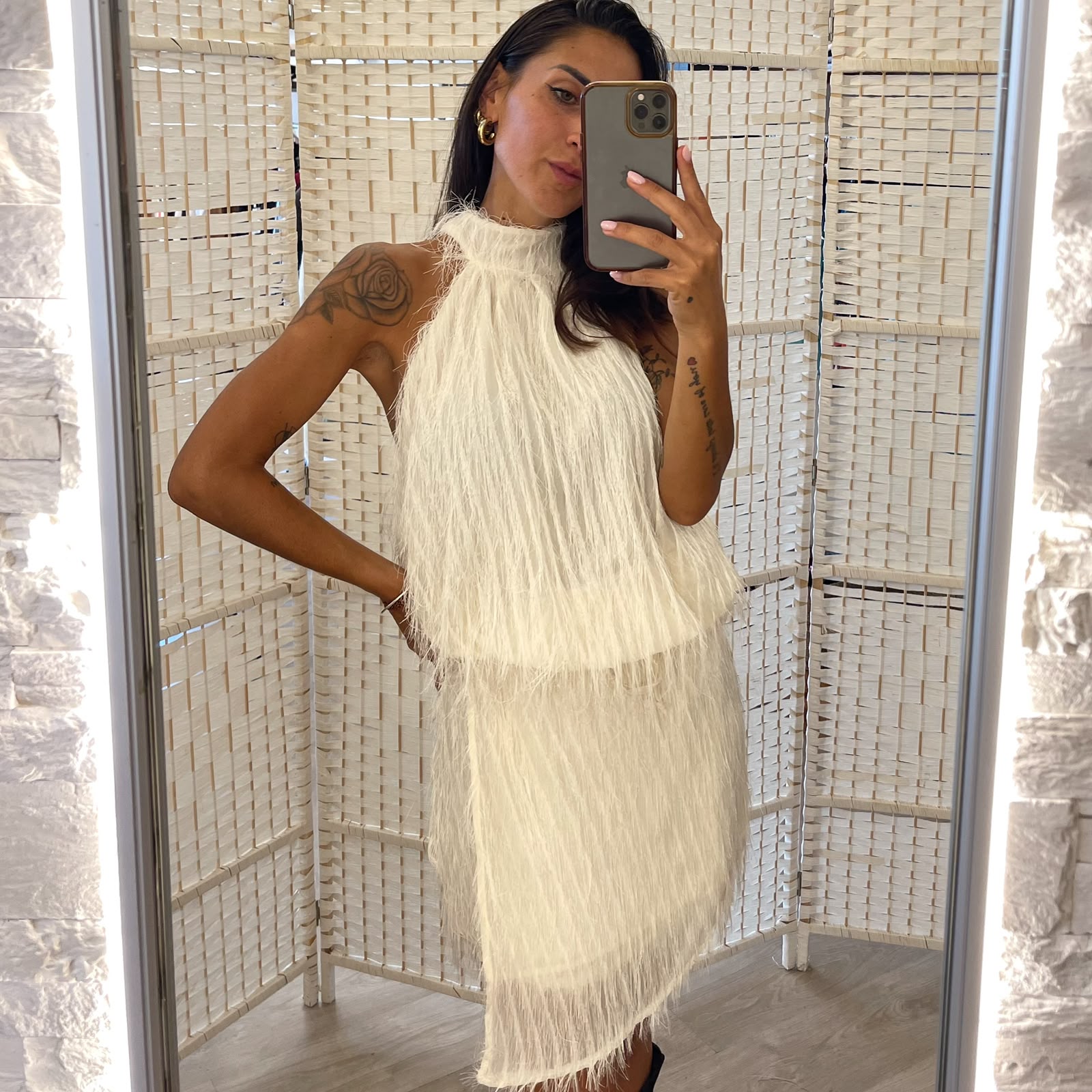 Gonna Lumina bianca