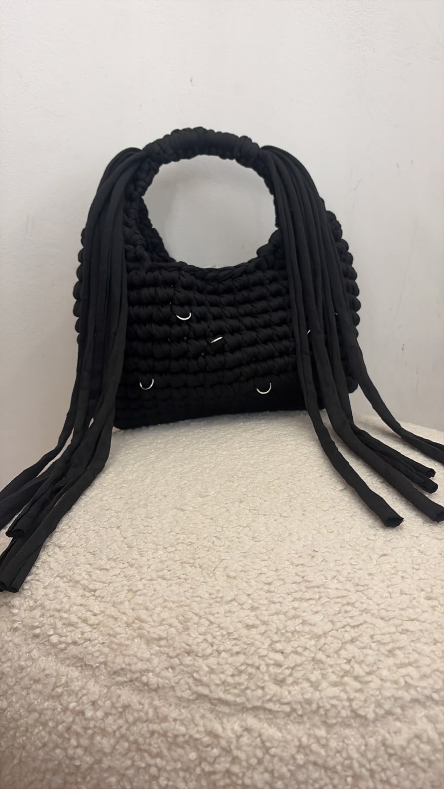 Borsa nera fatta a mano