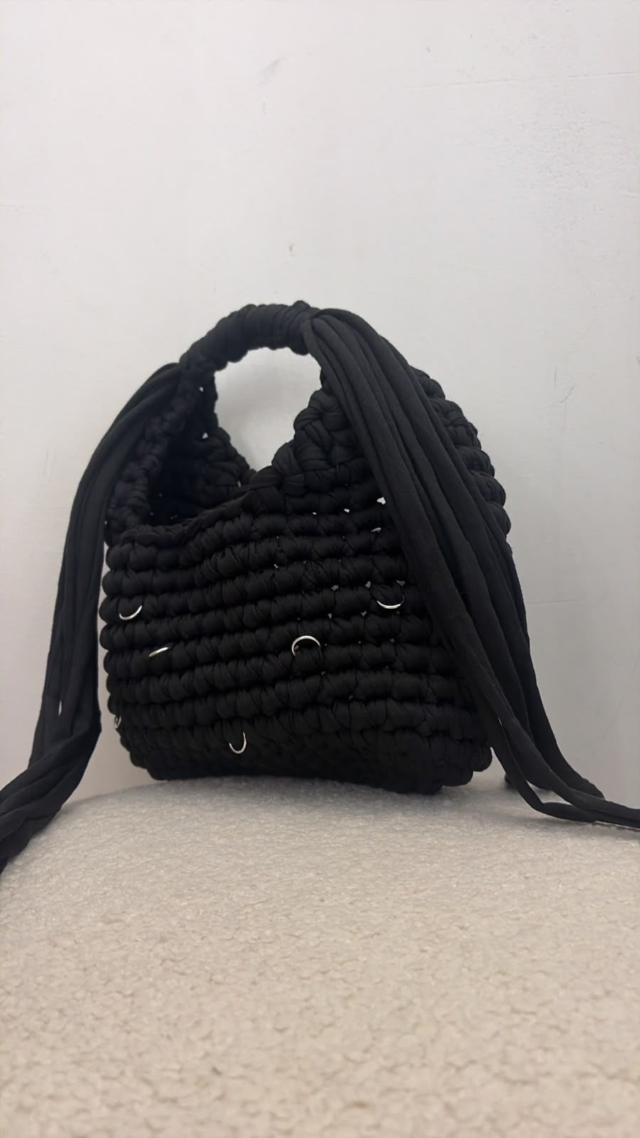 Borsa nera fatta a mano