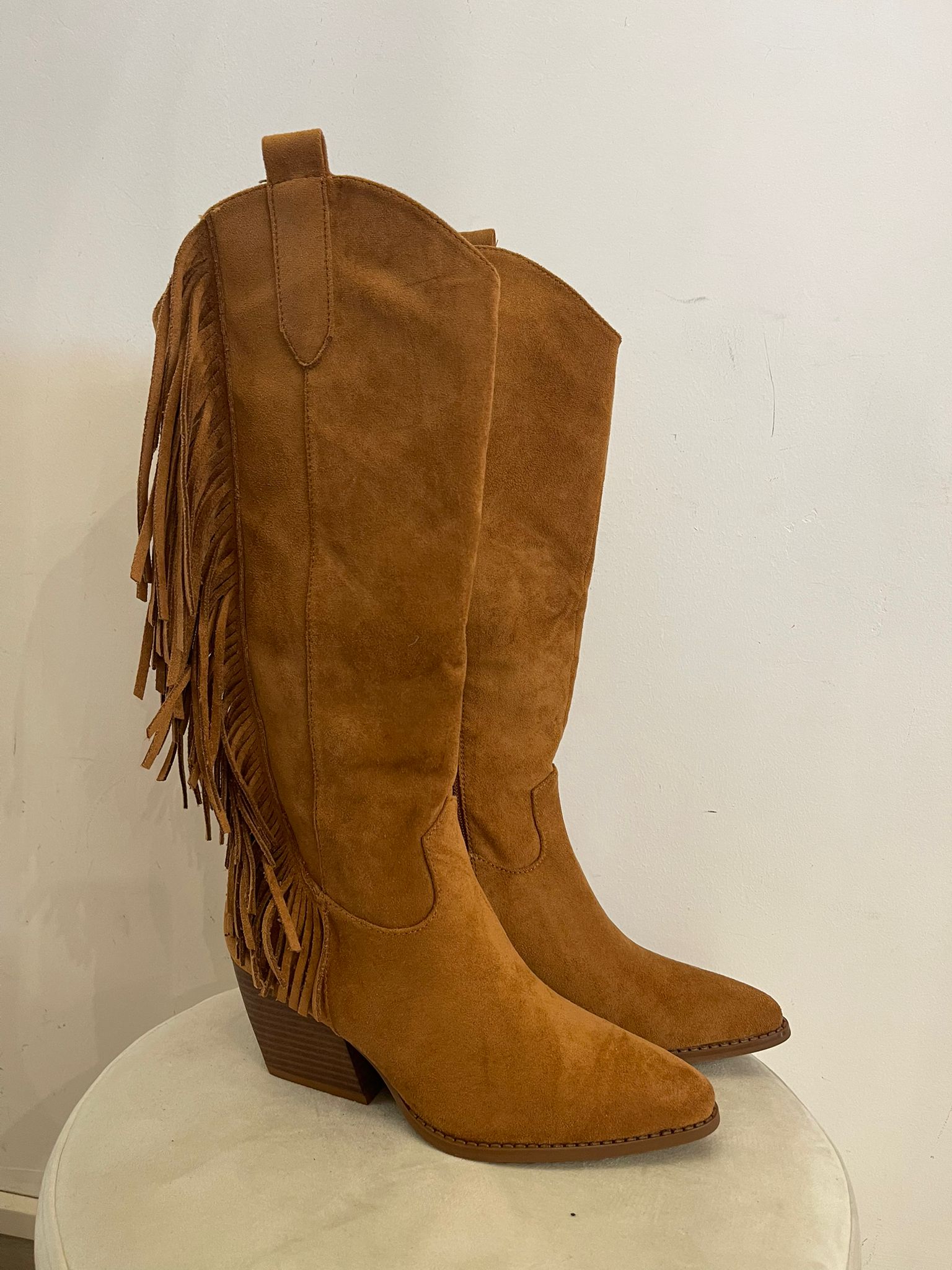 Stivale frange Kontatto camoscio