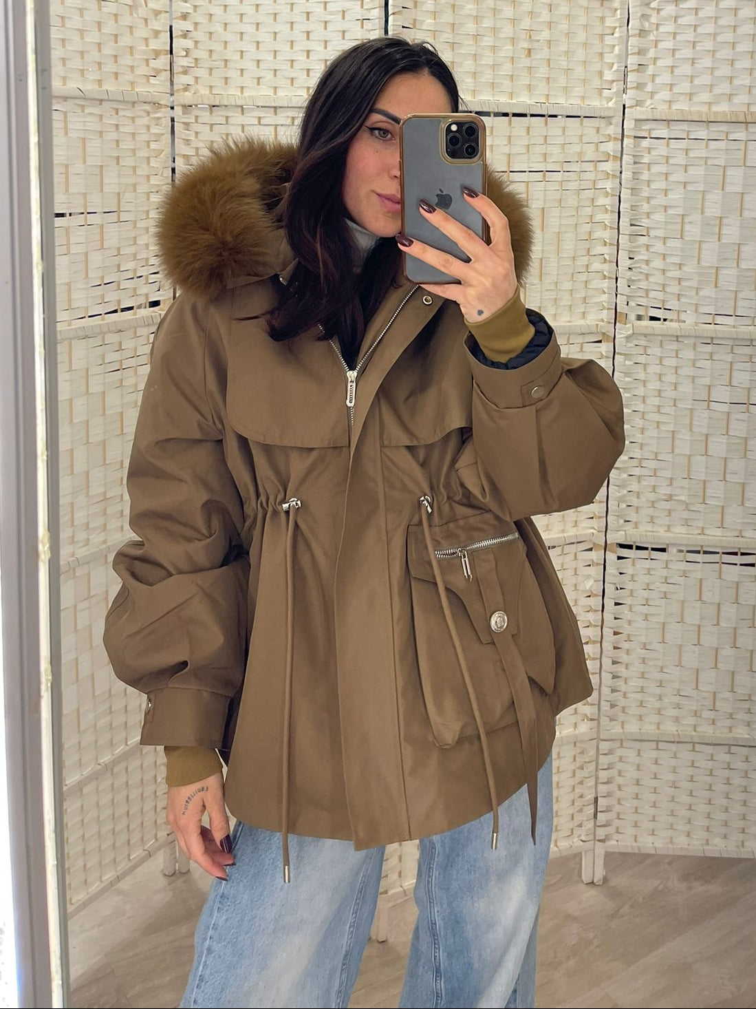 Parka marrone Le Voliere