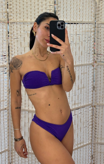 BIKINI FASCIA V TURCHESE F**K