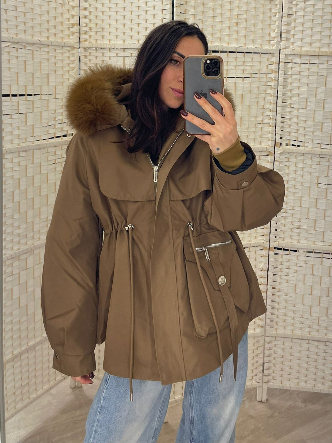 Parka marrone Le Voliere