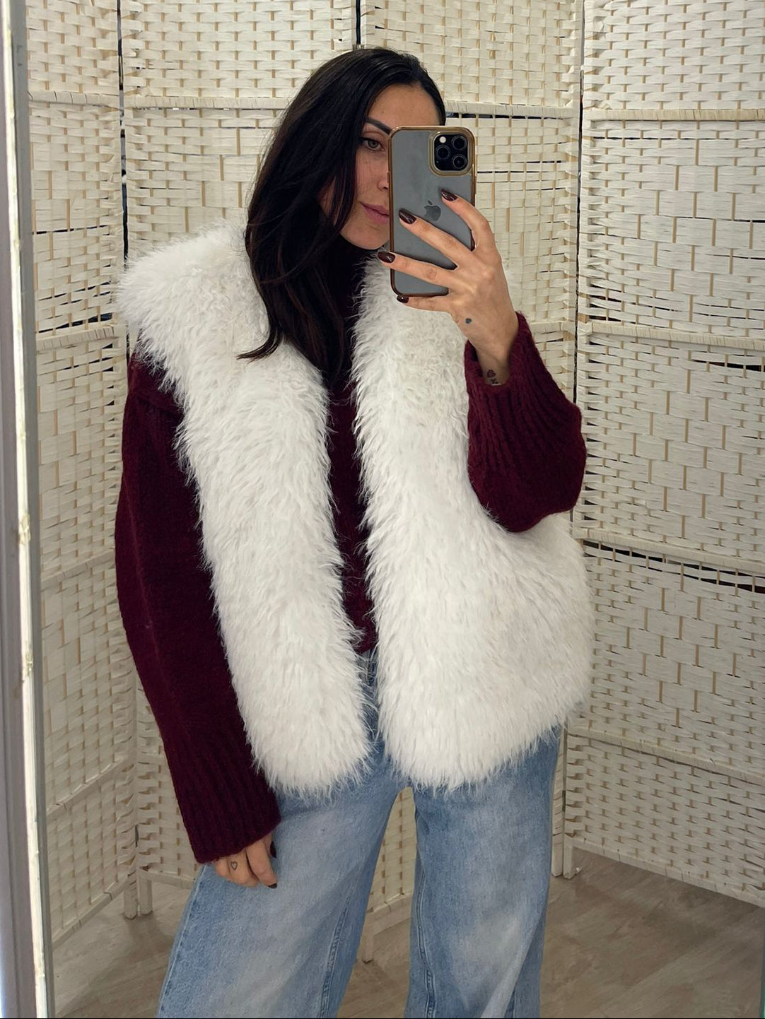 Smanicato eco pelliccia