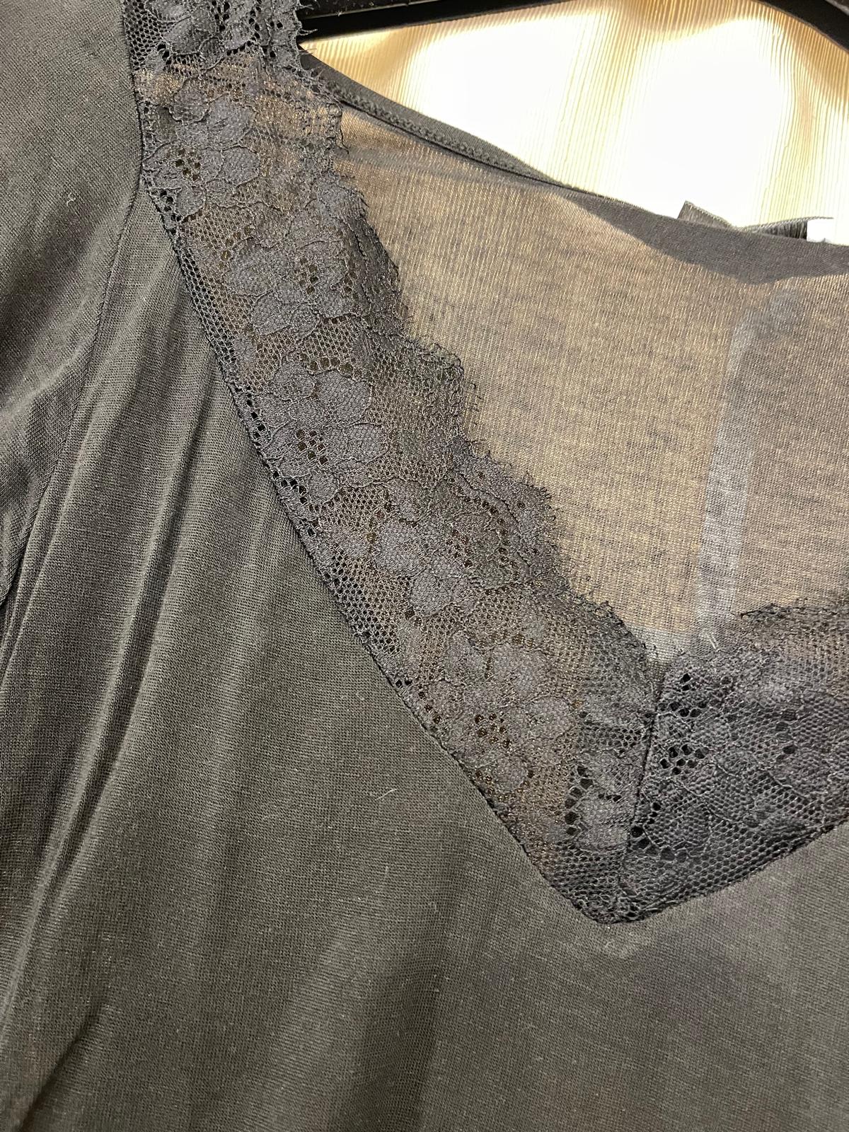 Maglia pizzo nero Kikisix