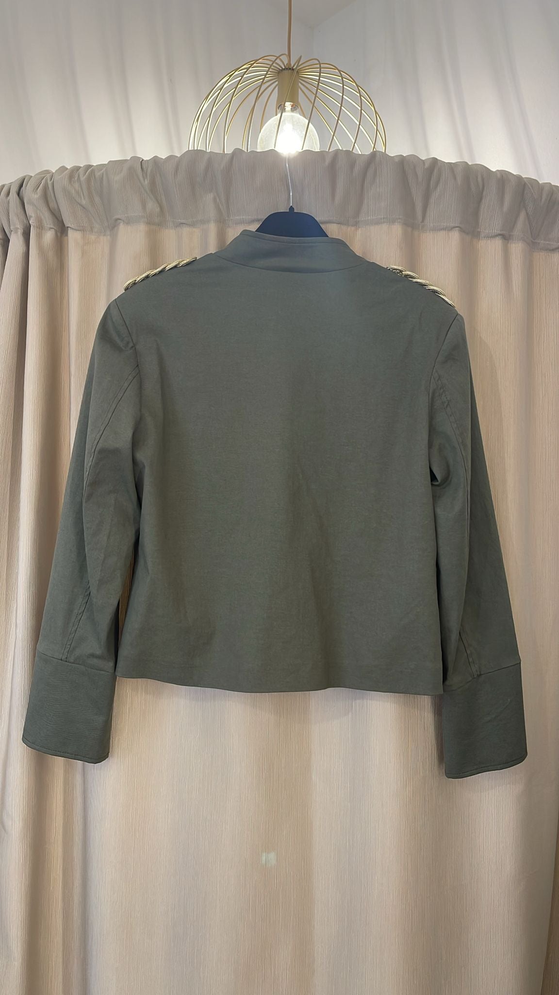 Giacca verde militare Kikisix